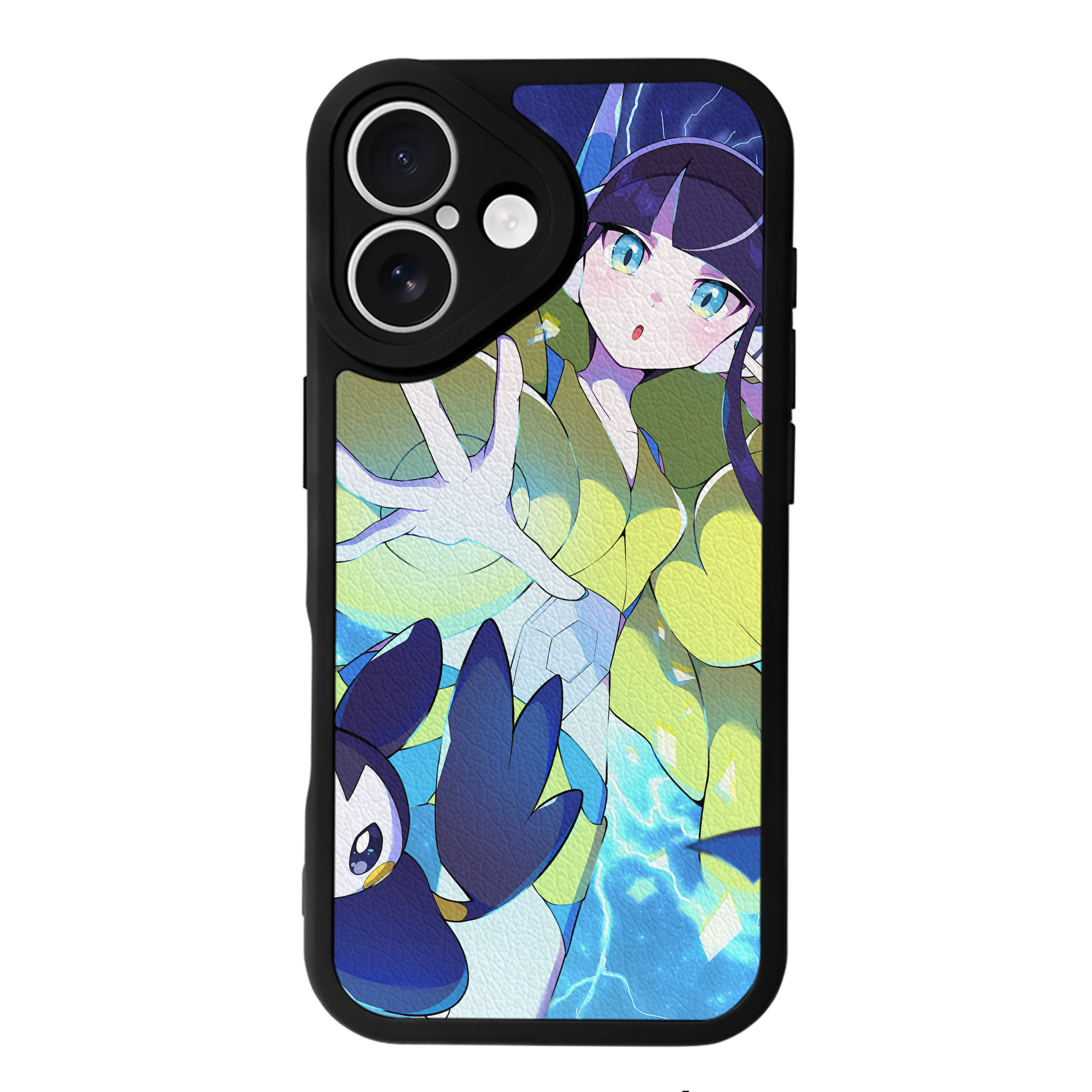 （画像用） ポケットモンスター Pokémon 【iPhone 16シリーズ対応】シリコンスマホケース（レザー調） 材質：シリコン